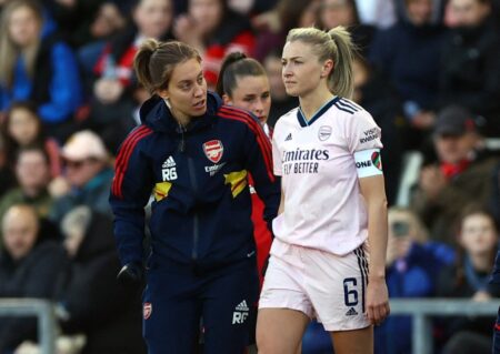 Arsenal manager blames pitch as Leah Williamson suffers worrying injury ahead of World Cup