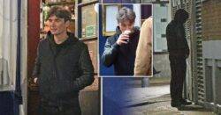 Cillian Murphy downs pints and goes for wee in alleyway during drinking sesh with Steven Knight
