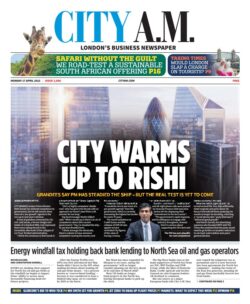 CITY AM - City warms to Rishi 