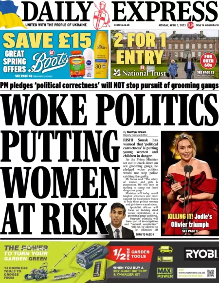 Daily Express - Woke politics putting women at risk 