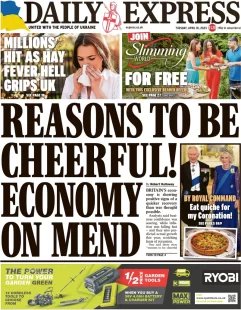 Daily Express – Reasons to be cheerful! Economy on the mend