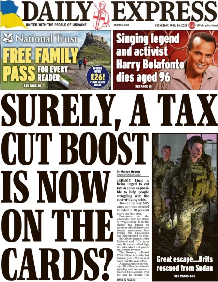 Daily Express - Suella: I’ll put more boots on the ground