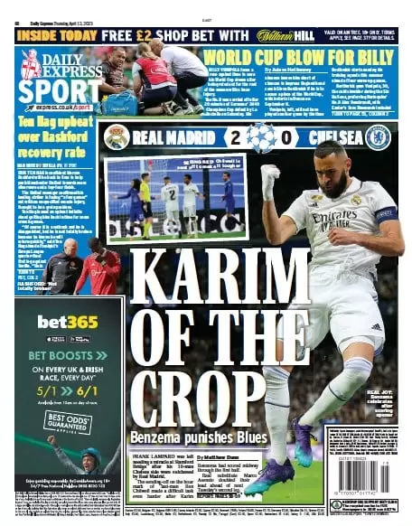 Express Sport - 'Benzema punishes Blues'