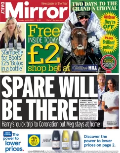 Daily Mirror – Spare will be there