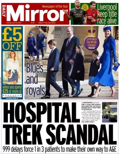 Daily Mirror – Hospital trek scandal 