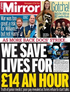 Daily Mirror - We save lives for £14 an hour