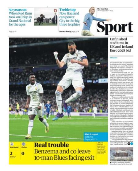 Guardian Sport – ‘Real trouble’