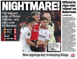 Mail Sport – ‘Nightmare!’