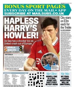 Mail Sport – Hapless Harry’s howler