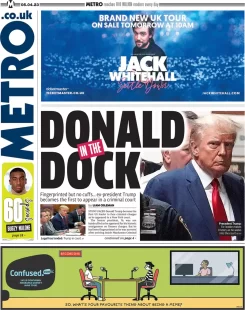 Metro – Donald in the dock 