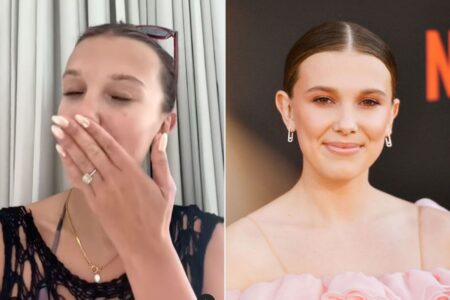 Millie Bobby Brown shows off engagement ring in new video 