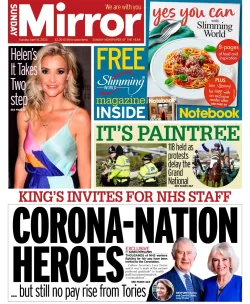 Sunday Mirror – Corona – nation heroes  