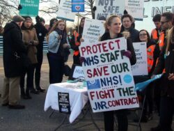 Patients at risk during doctor strike - NHS bosses