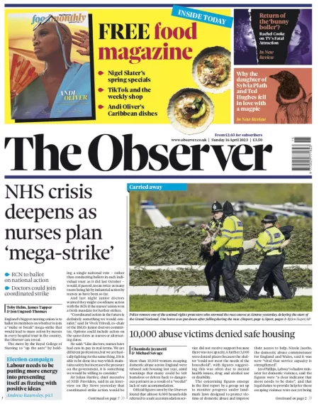 The Observer - NHS crisis deepens as nurses plan ‘mega-strike’