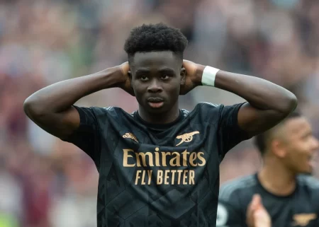 Bukayo Saka breaks silence after missing penalty against West Ham