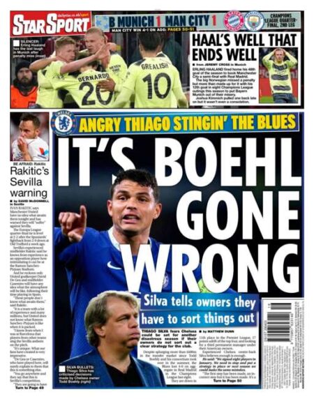 Daily Star Sport – ‘It’s Boehl gone wrong’