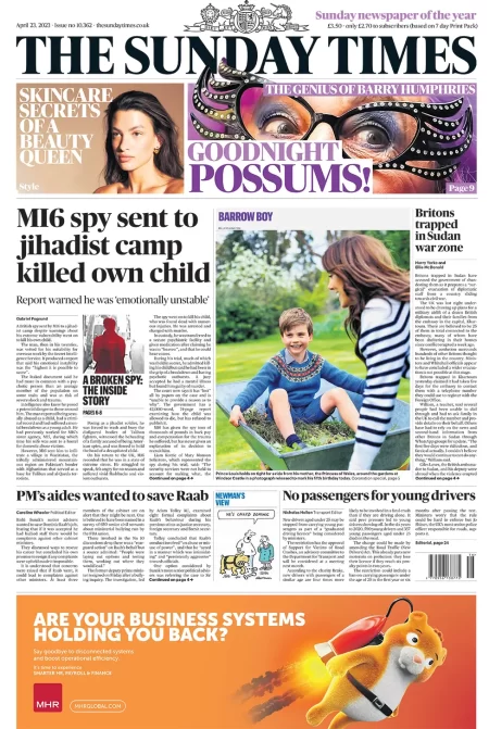 The Sunday Times - MI6 spy sent to jihadist camp killed own child