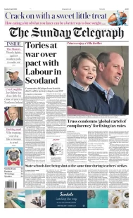The Sunday Telegraph - Tories at war over pact with Labour in Scotland
