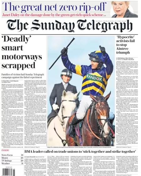 The Sunday Telegraph - ‘Deadly’ smart motorways scrapped