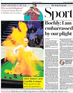 Telegraph Sport – Boehly: I am embarrassed by our plights