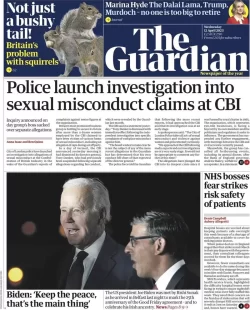 The Guardian – Police launch investigation into sexual misconduct claims at CBI 