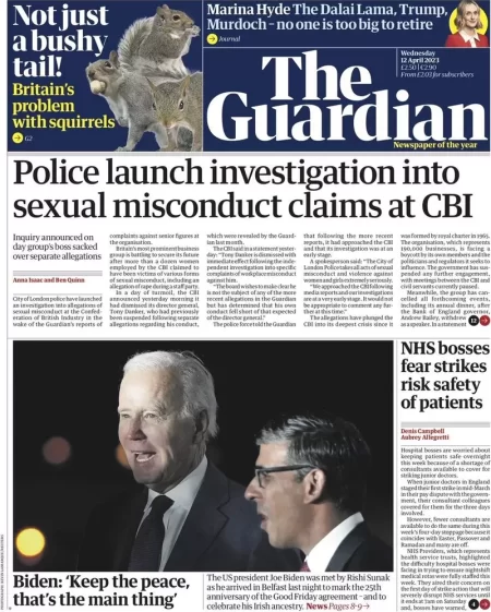 The Guardian – Police launch investigation into sexual misconduct claims at CBI 