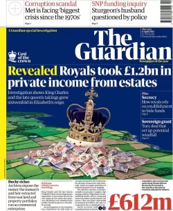 The Guardian – Royals took £1.2bn in private income from estates 