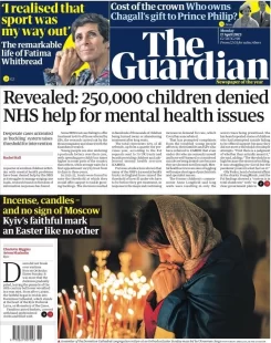 The Guardian - 250,000 children denied NHS help for mental health issues