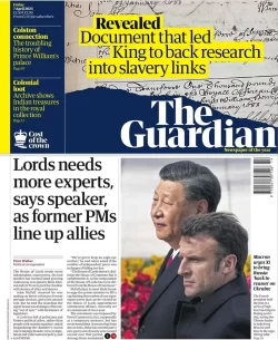 The Guardian – Lords needs more experts, says Speaker as former PMs line up allies 