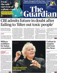 The Guardian – CBI admits future in doubt after failing to ‘filter out toxic people’ 