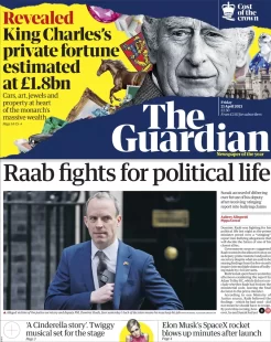 The Guardian – Raab fights for political life 