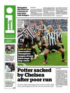 The i Sport – Potter sacked by Chelsea after poor run 