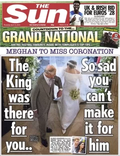 The Sun – Meghan to miss coronation 