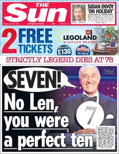 The Sun – SEVEN: No Len you were a perfect 10