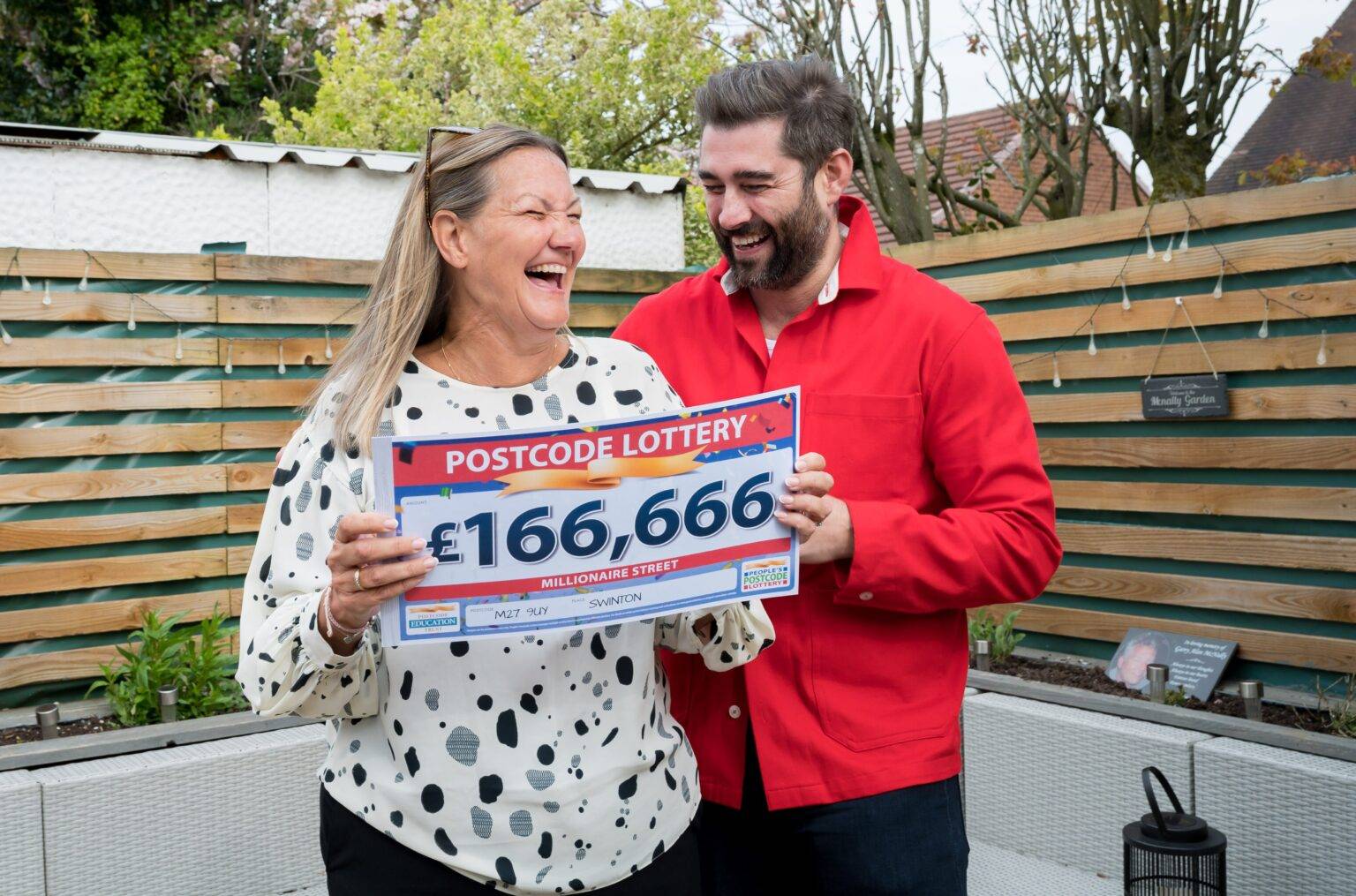 How a doting dad left his widow a £166,000 surprise with postcode lottery ticket