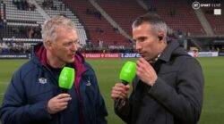 Robin van Persie pays tribute to David Moyes’ job at West Ham after ‘difficult’ Manchester United spell