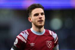 Arsenal ‘fall short’ of West Ham valuation for Declan Rice as Manchester United enter race