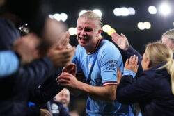 Erling Haaland and Pep Guardiola react to record-breaking Premier League goal