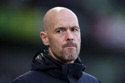 Erik ten Hag fumes with officials after Manchester United defeat at Brighton