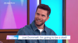 Joel Dommett told Davina McCall that wife Hannah was pregnant before his own mum