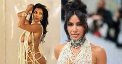 Kim Kardashian recreates iconic nude Playboy shoot by covering herself in 66,000 pearls at Met Gala