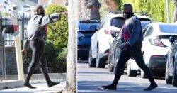 Kanye West makes a bold fashion statement in tight leggings