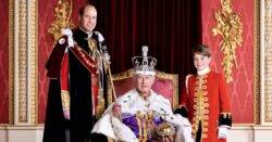 King Charles releases new coronation photo standing alongside William and George