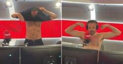 Jamie Theakston gets ‘naked’ on Heart Radio and Amanda Holden films him