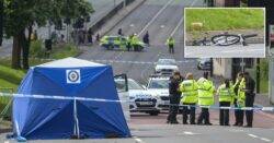 Cyclist dies after crash with car while crossing road in city centre