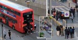 Gangs terrorise drivers, attack a police car and climb on a bus in Wembley