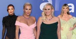 Rebel Wilson and fiancée Ramona Agruma all loved up as they lead glam arrivals with Eva Longoria at Aids fundraiser in Cannes