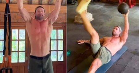 Fans go wild over Chris Hemsworth’s workout video and they’re not looking at his abs