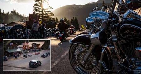 Three dead after shootout between outlaw biker gangs at motorcycle rally