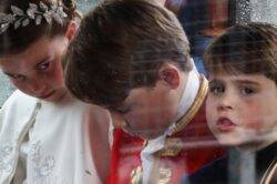Royal children’s antics steal the show at coronation